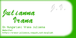 julianna vrana business card